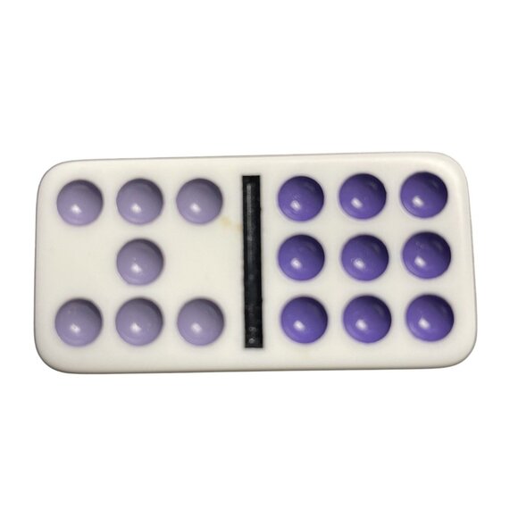 Double Twelve Dominoes Replacement Tile 7 9  Color Dot mq - Picture 1 of 3